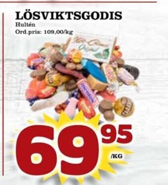 Supergrossen LÖSVIKTSGODIS Hultén erbjuda