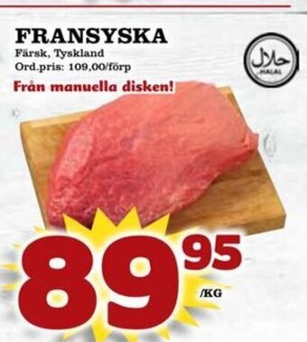 Supergrossen FRANSYSKA erbjuda