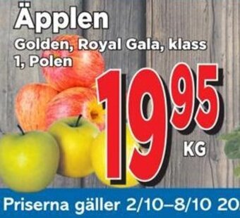 Supergrossen Äpplen erbjuda