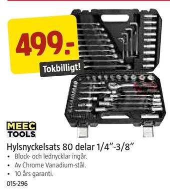 Jula Hylsnyckelsats 80 delar 1/4-3/8 erbjuda