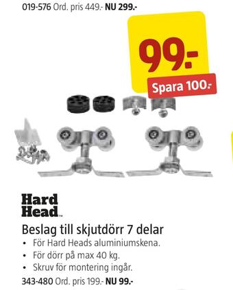 Jula Beslag till skjutdörr 7 delar erbjuda