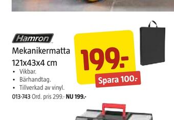 Jula Mekanikermatta 121x43x4 cm erbjuda