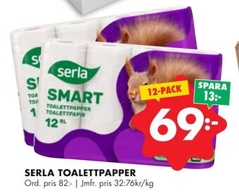 ÖoB Serla toalettpapper erbjuda