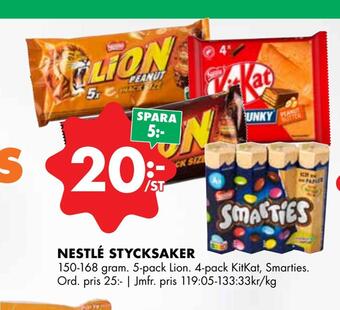 ÖoB Nestlé stycksaker erbjuda