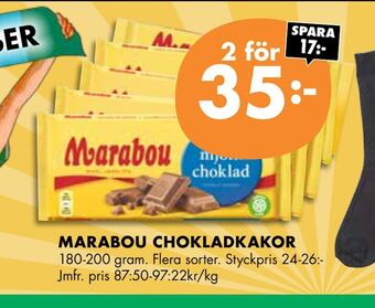 ÖoB Marabou chokladkakor erbjuda