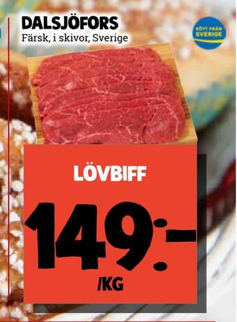 MatArket Lövbiff erbjuda