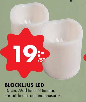 ÖoB Blockljus led erbjuda