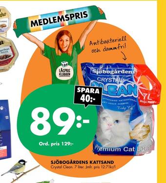 ÖoB Sjöbogårdens kattsand erbjuda