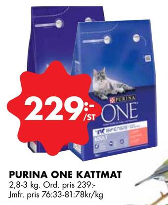 ÖoB Purina one kattmat erbjuda