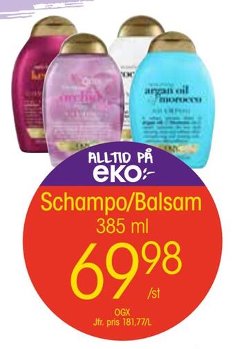 EKO Schampo/balsam erbjuda