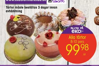 EKO Alla tårtor erbjuda