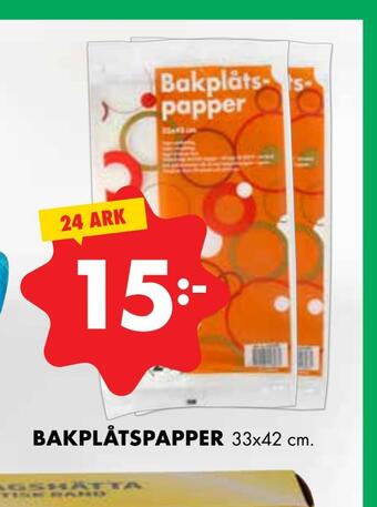 ÖoB Bakplåtspapper erbjuda