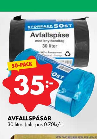 ÖoB Avfallspåsar erbjuda