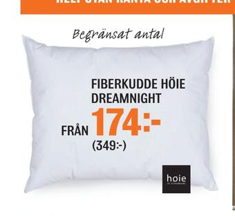 Mio Fiberkudde höie dreamnight erbjuda