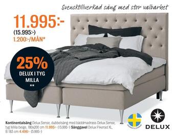 Mio Kontinentalsäng erbjuda