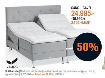 Mio Ställbar säng erbjuda