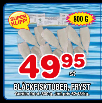 Nya Pulsen Bläckfisktuber, fryst erbjuda