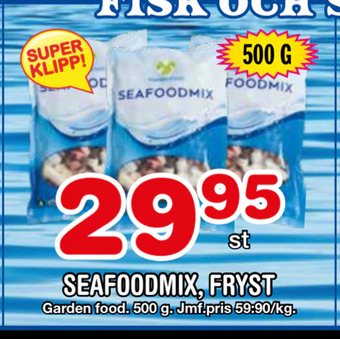 Nya Pulsen Seafoodmix, fryst erbjuda