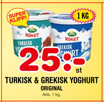 Nya Pulsen Turkisk & grekisk yoghurt erbjuda