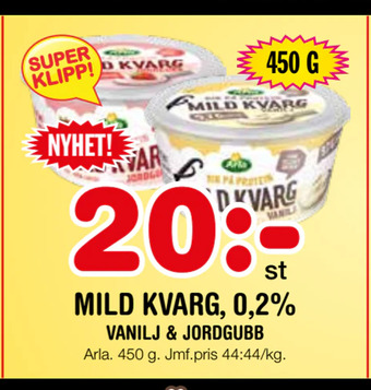 Nya Pulsen Mild kvarg, 0,2% erbjuda