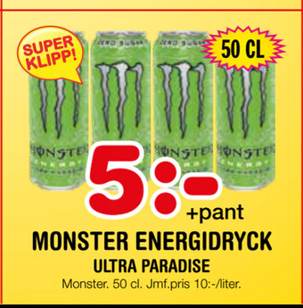 Nya Pulsen Monster energidryck erbjuda