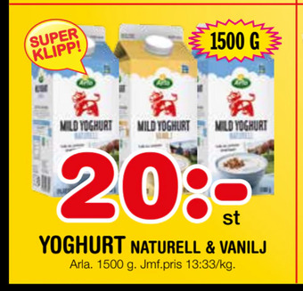 Nya Pulsen Yoghurt erbjuda