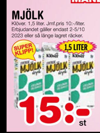 Nya Pulsen Mjölk erbjuda