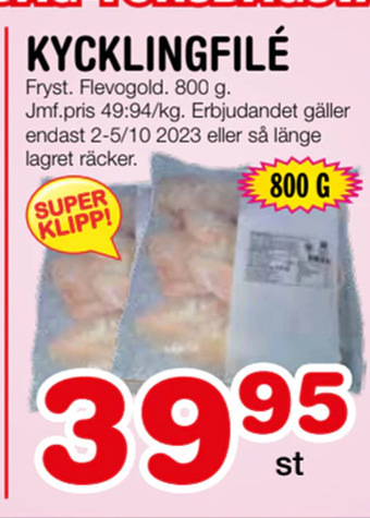 Nya Pulsen Kycklingfilé erbjuda