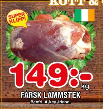 Färsk lammstek