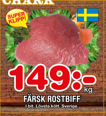 Nya Pulsen Färsk rostbiff erbjuda