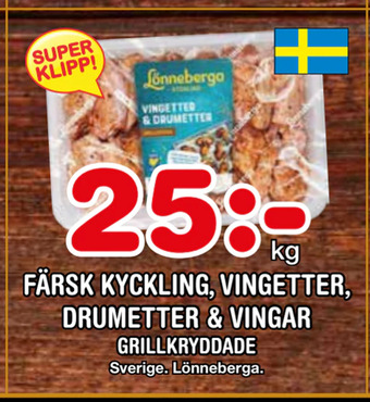 Nya Pulsen Färsk kyckling, vingetter, drumetter & vingar erbjuda