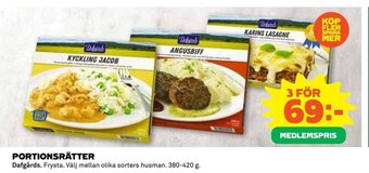 Coop PORTIONSRÄTTER Dafgårds erbjuda