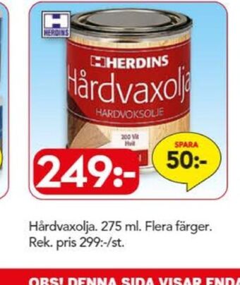 Bo Ohlsson Herdins träolja erbjuda