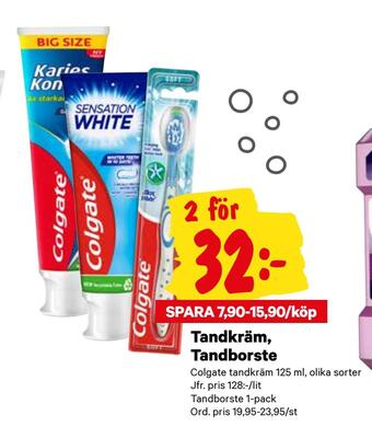 Tandkräm, tandborste