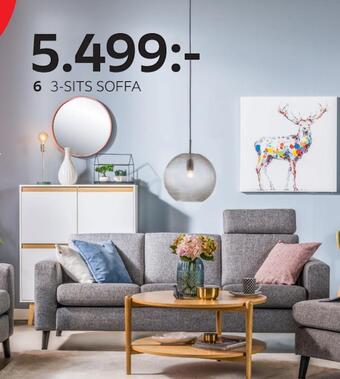 XXXLutz 3-sits soffa erbjuda