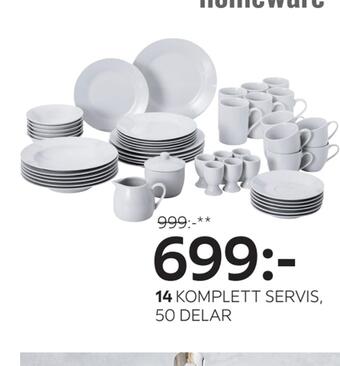 XXXLutz Komplett servis, 50 delar erbjuda