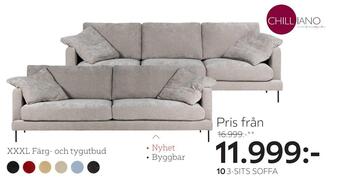 XXXLutz 3-sits soffa alice erbjuda