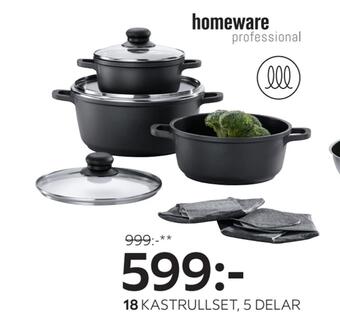 XXXLutz Kastrullset, 5 delar erbjuda