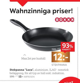 XXXLutz Stekpanna luca erbjuda