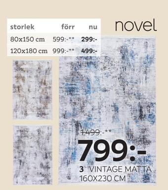 XXXLutz Vintage matta 160x230 cm erbjuda