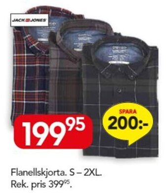 Flanellskjorta. S-2XL
