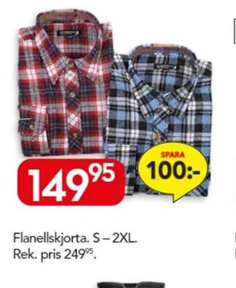 Bo Ohlsson Flanellskjorta. S-2XL erbjuda