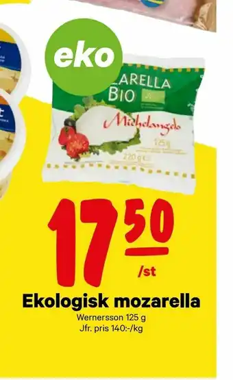 City Gross Ekologisk mozarella erbjuda