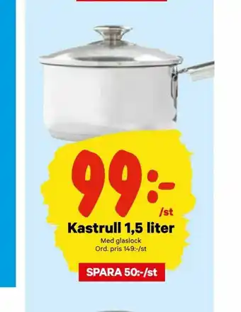 City Gross Kastrull 1,5 liter erbjuda