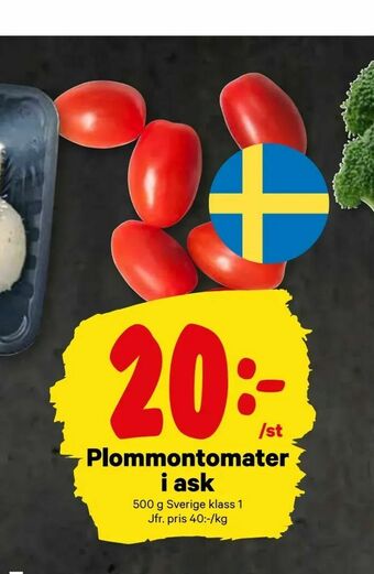 City Gross Plommontomater i ask erbjuda