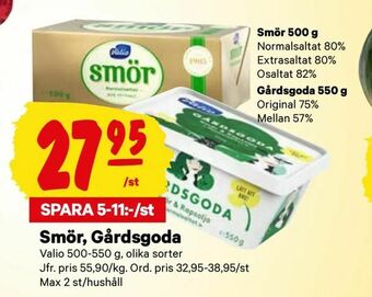 City Gross Smör, Gårdsgoda erbjuda