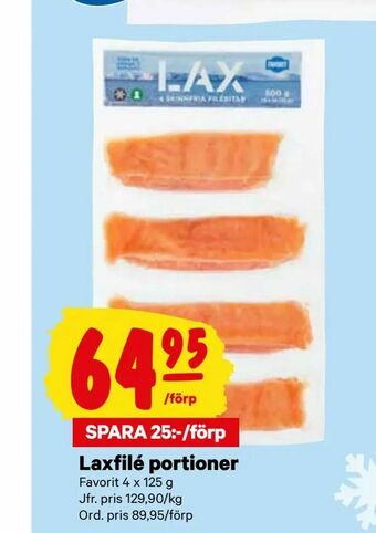 City Gross Laxfilé portioner erbjuda