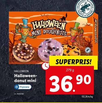 Lidl Halloweendonut mini erbjuda