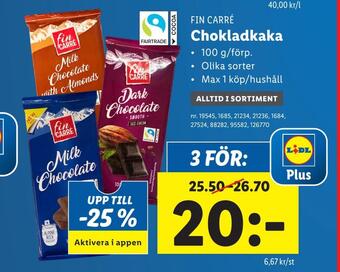 Lidl Chokladkaka erbjuda