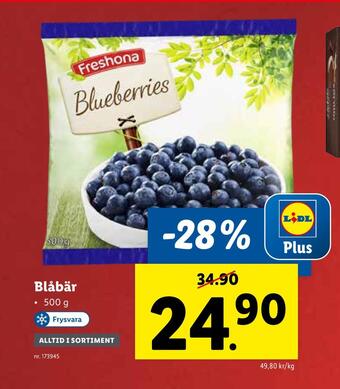 Lidl Blåbär erbjuda